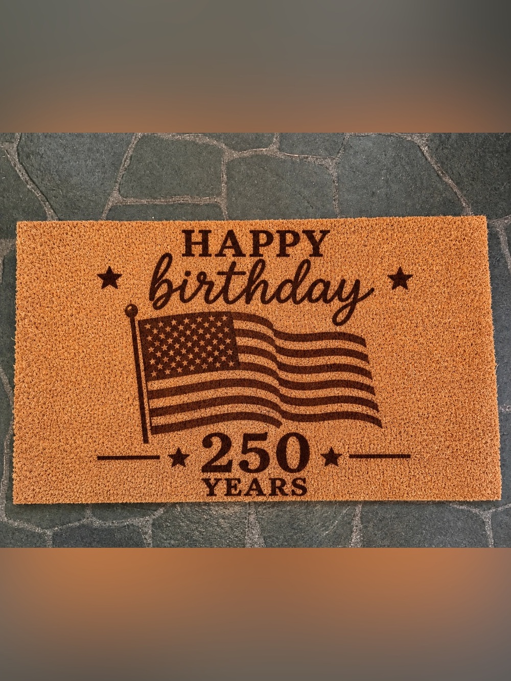 Designed and hand crafted by me Coir Doormat Bulk 30x17” w/non slip PVC backing